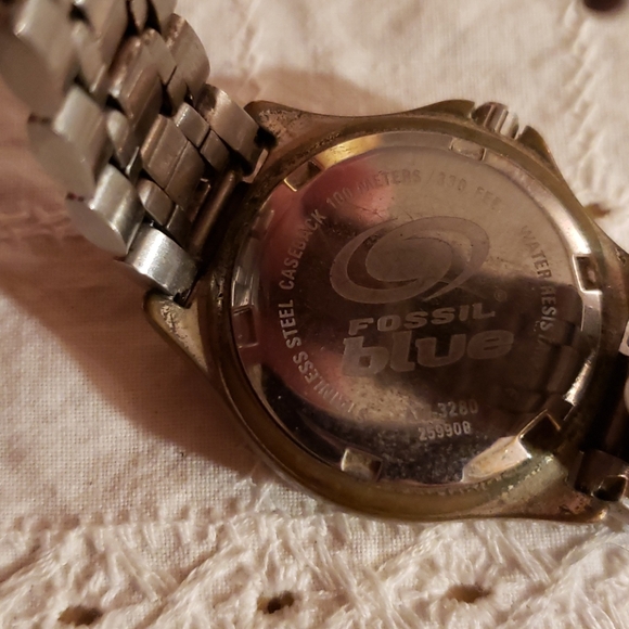 Light Blue Face Stainless Steel Fossil Blue Watch - Picture 3 of 5